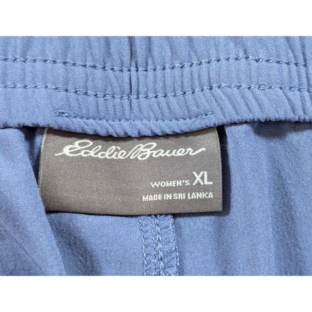 Eddie Bauer Pants Womens XL Blue Stretch Pull On Pockets Athleisure Activewear - Picture 6 of 11